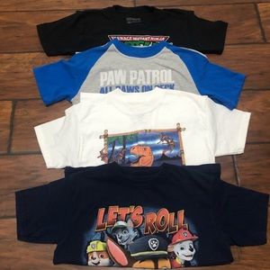 Lot of 4 Boys Short Sleeve T-Shirts